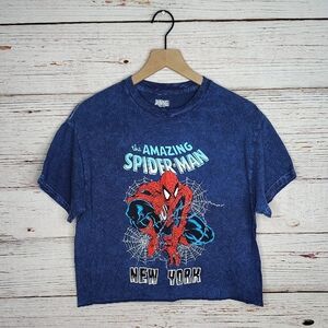 Women's Marvel Spiderman Cropped Tee